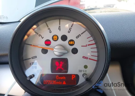 2012 Mini Cooper z USA, uszkodzony, nr VIN WMWSU3C50CT539935